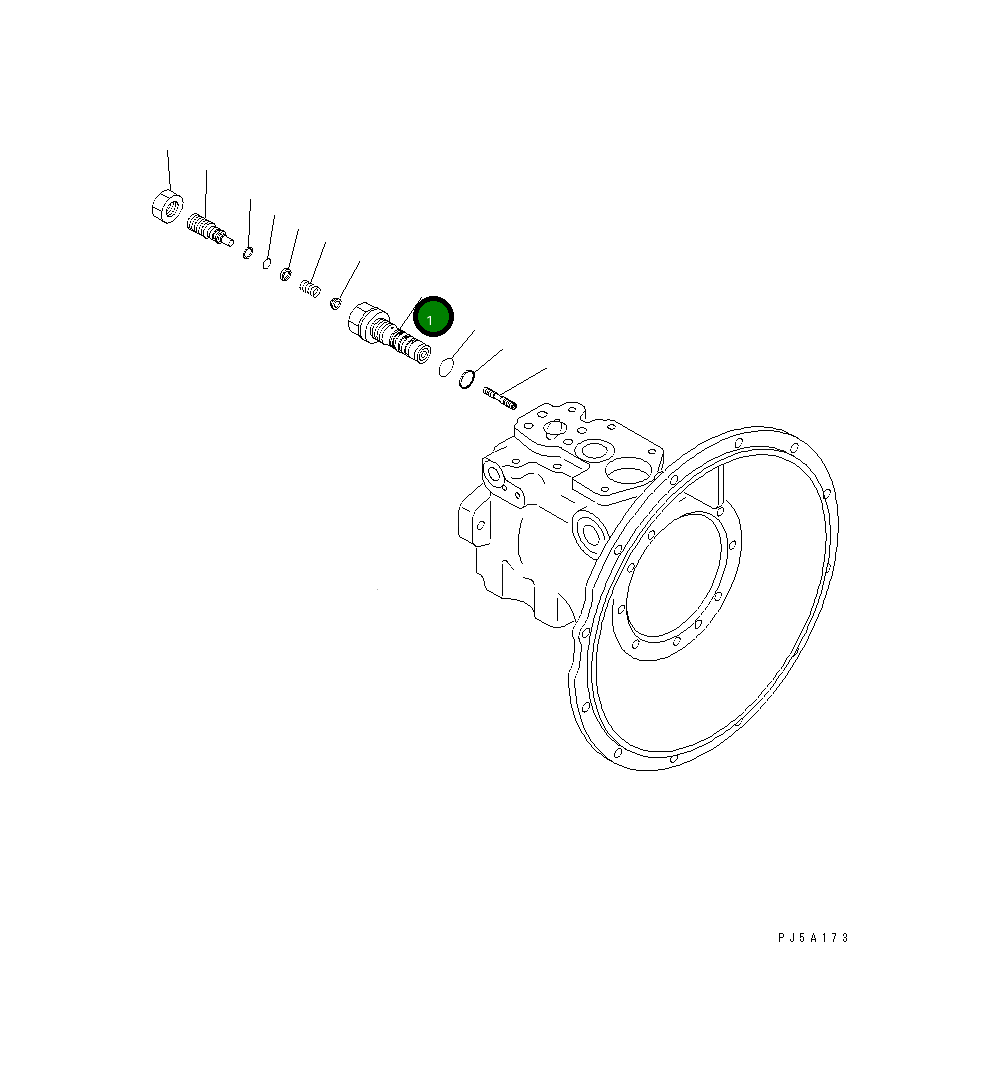 Втулка 708-1W-25523 Komatsu