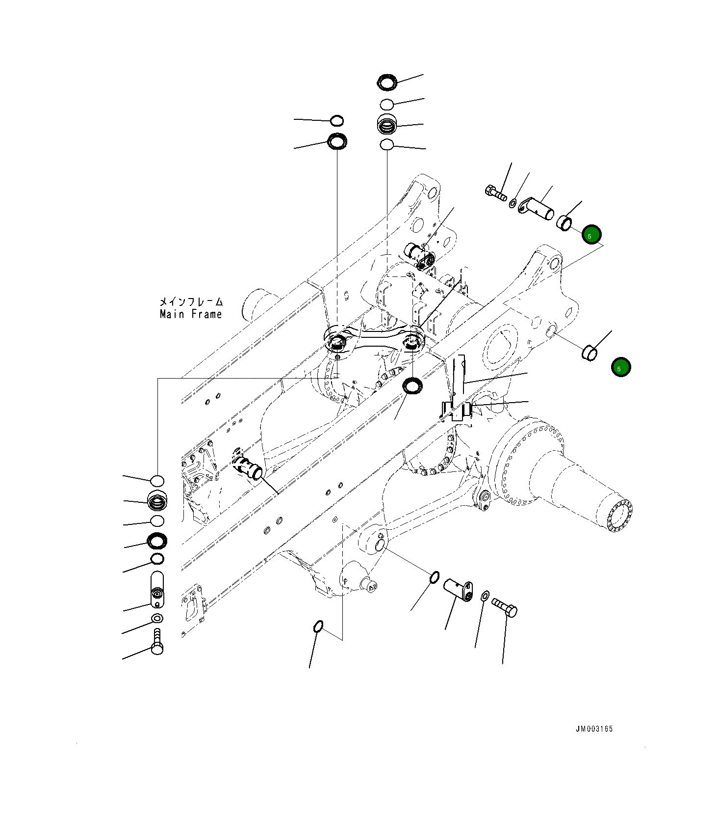Втулка 561-52-8A180 Komatsu