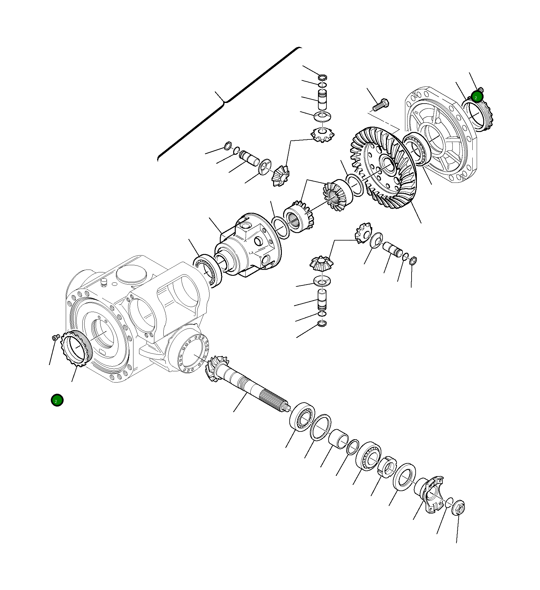 Винт HU1641214 Komatsu
