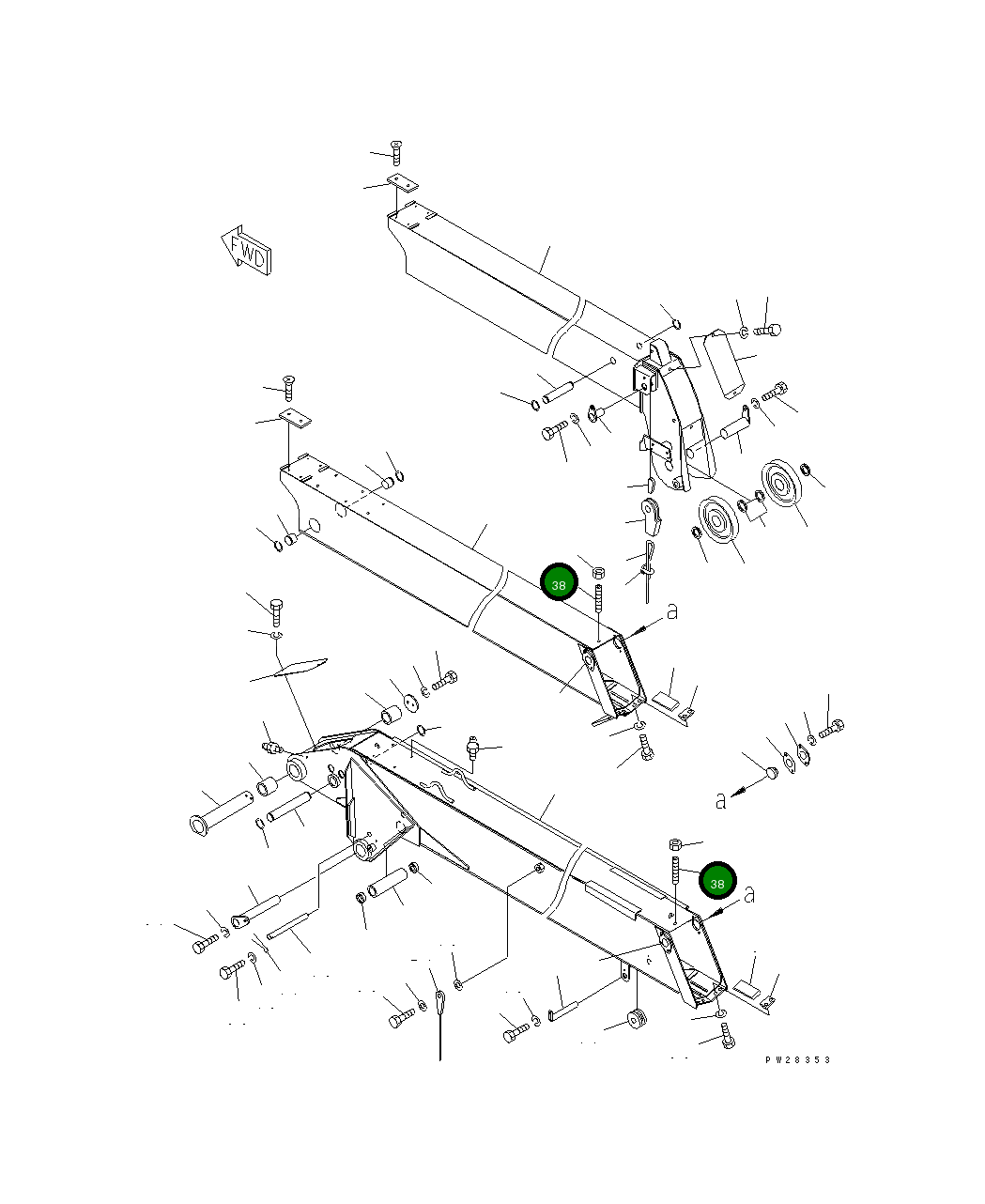Винт MH21822-10030 Komatsu