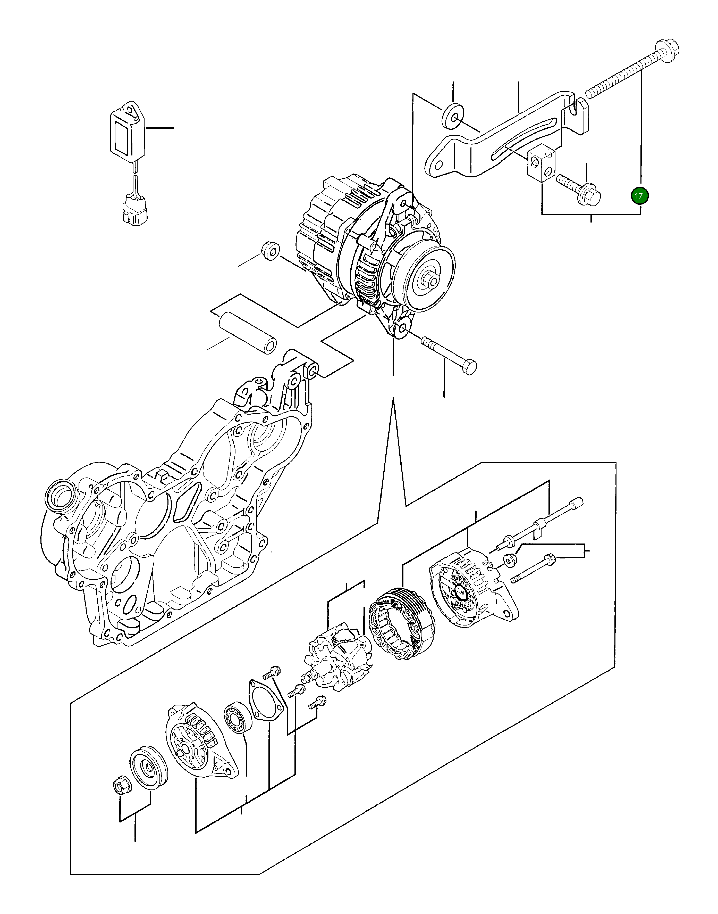 Винт YM26106-081004 Komatsu