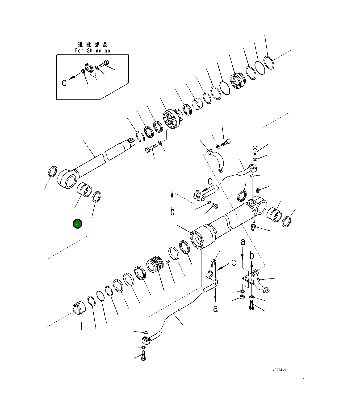 Втулка 707-76-11220 Komatsu