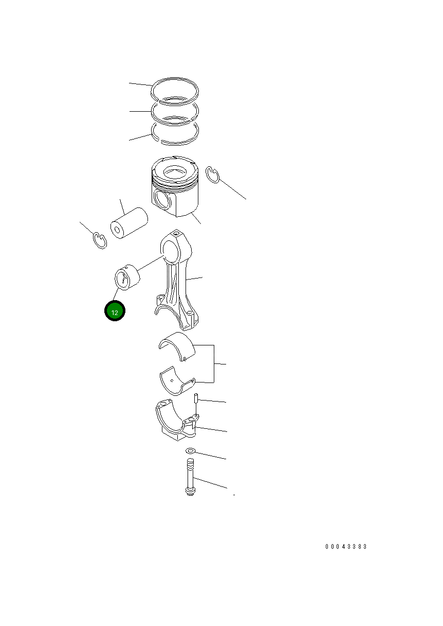 Втулка 6245-31-3130 Komatsu
