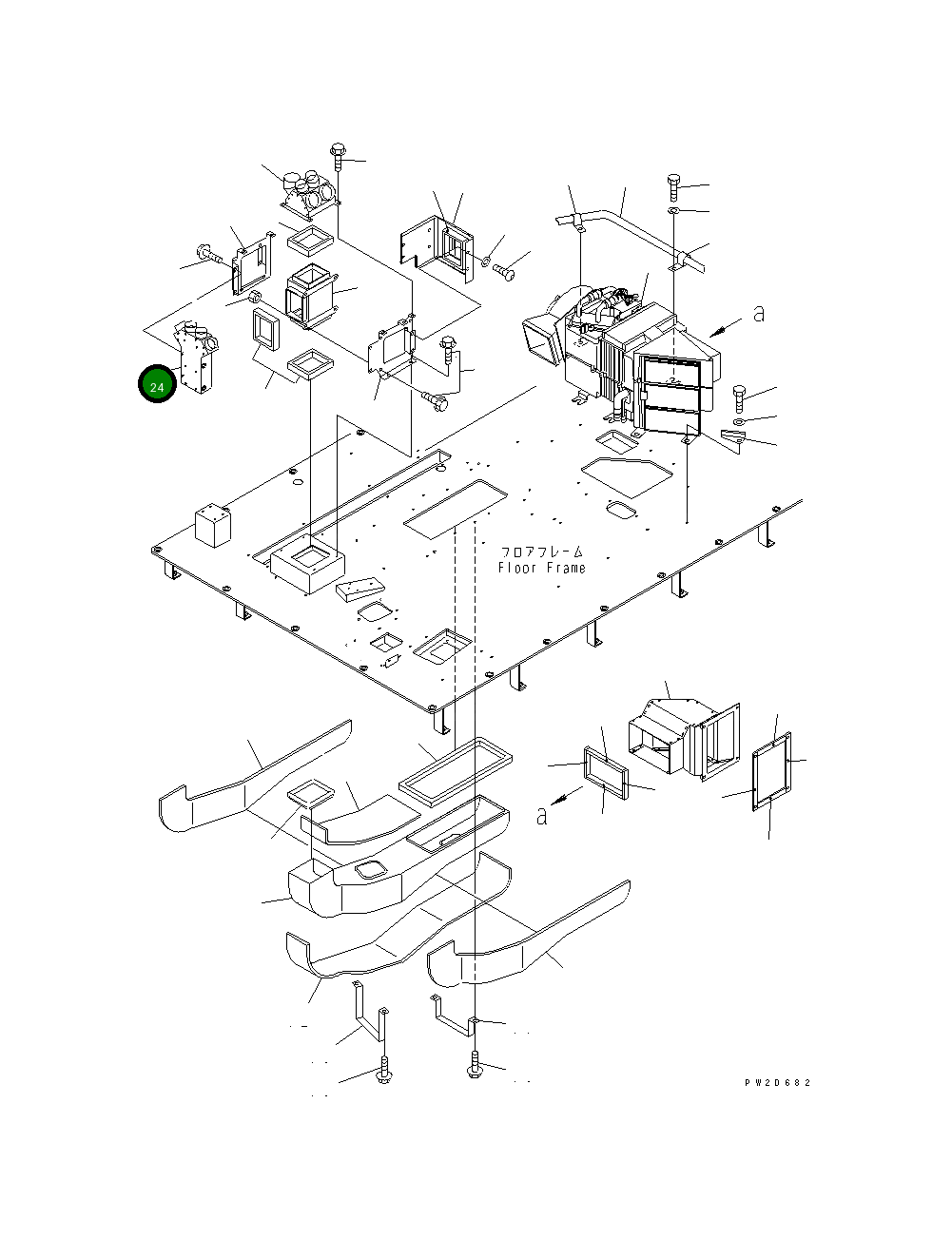 Воздуховод 56B-07-12271 Komatsu
