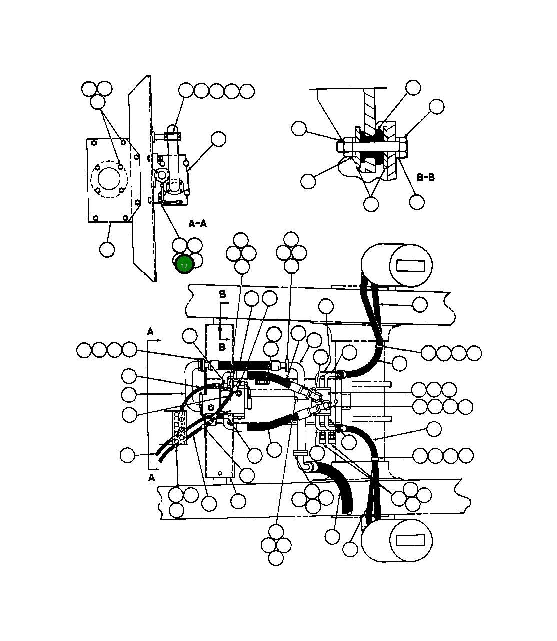 Гайка - 7/8" - 9NC C1529 Komatsu
