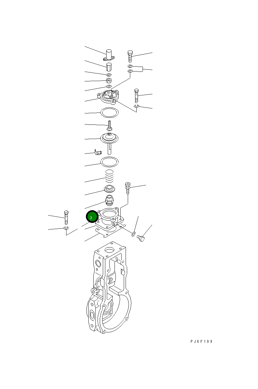 Втулка DK154413-3600 Komatsu