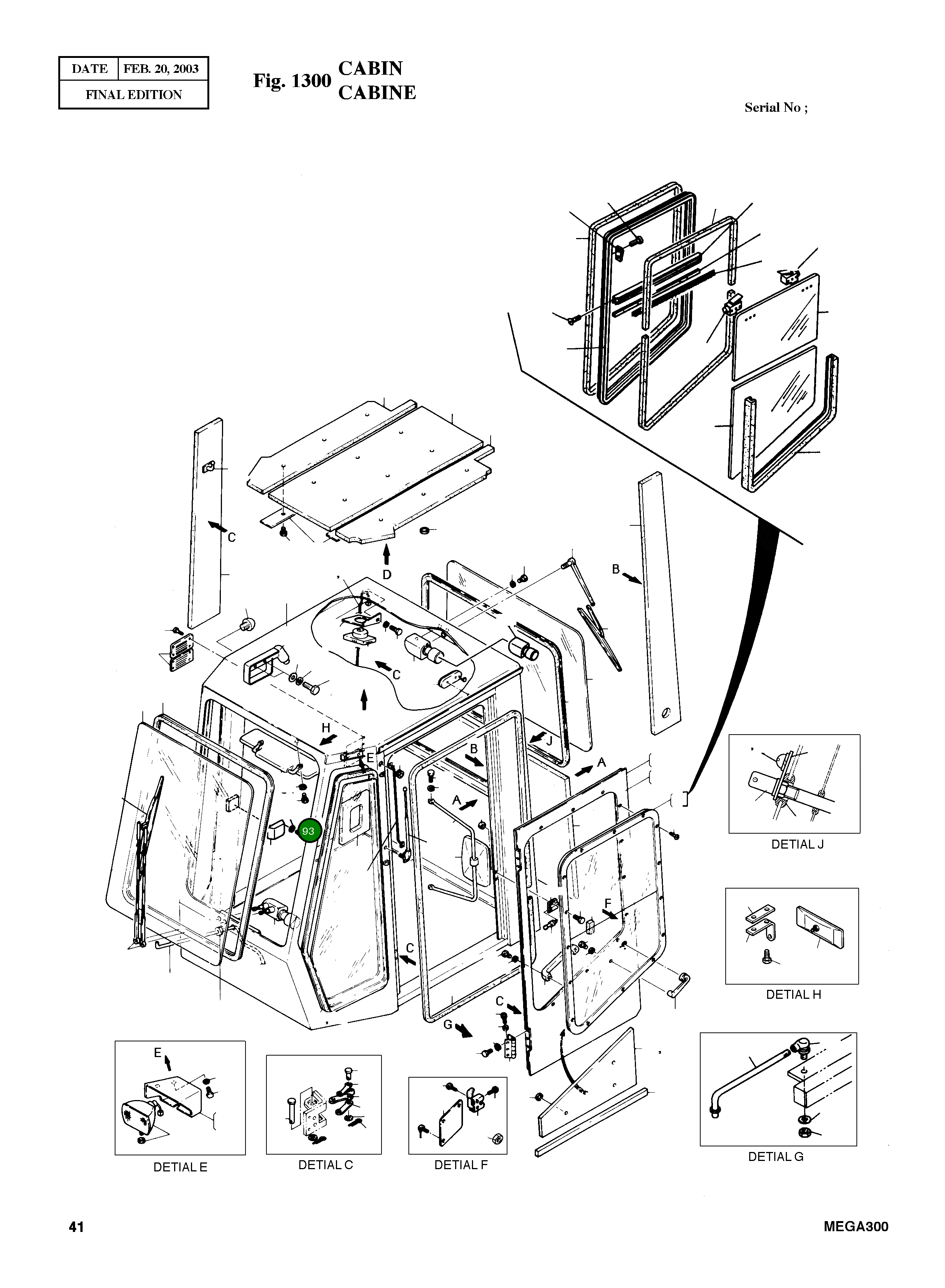 Винт S3452573 Komatsu