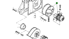 Воздуходувка с электродвигателем (110–190 В / 50 Гц) 696 413 73 Komatsu