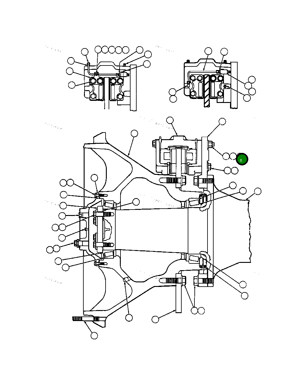 Гайка - 1" - 14NF VN7703 Komatsu