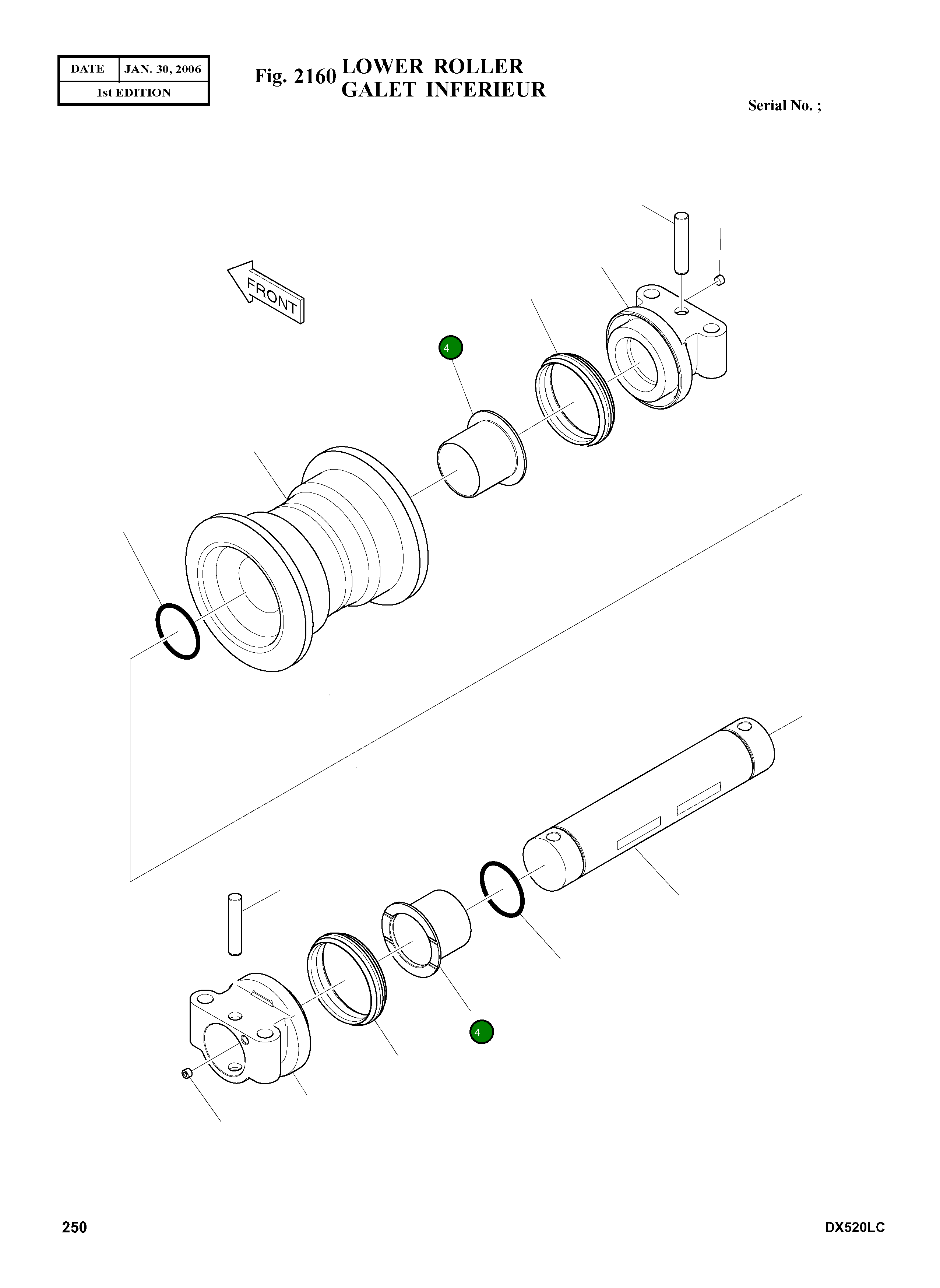 Втулка K1000938 Komatsu