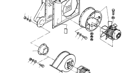 Воздуходувка с электродвигателем (110–190 В / 50 Гц) 696 408 73 Komatsu