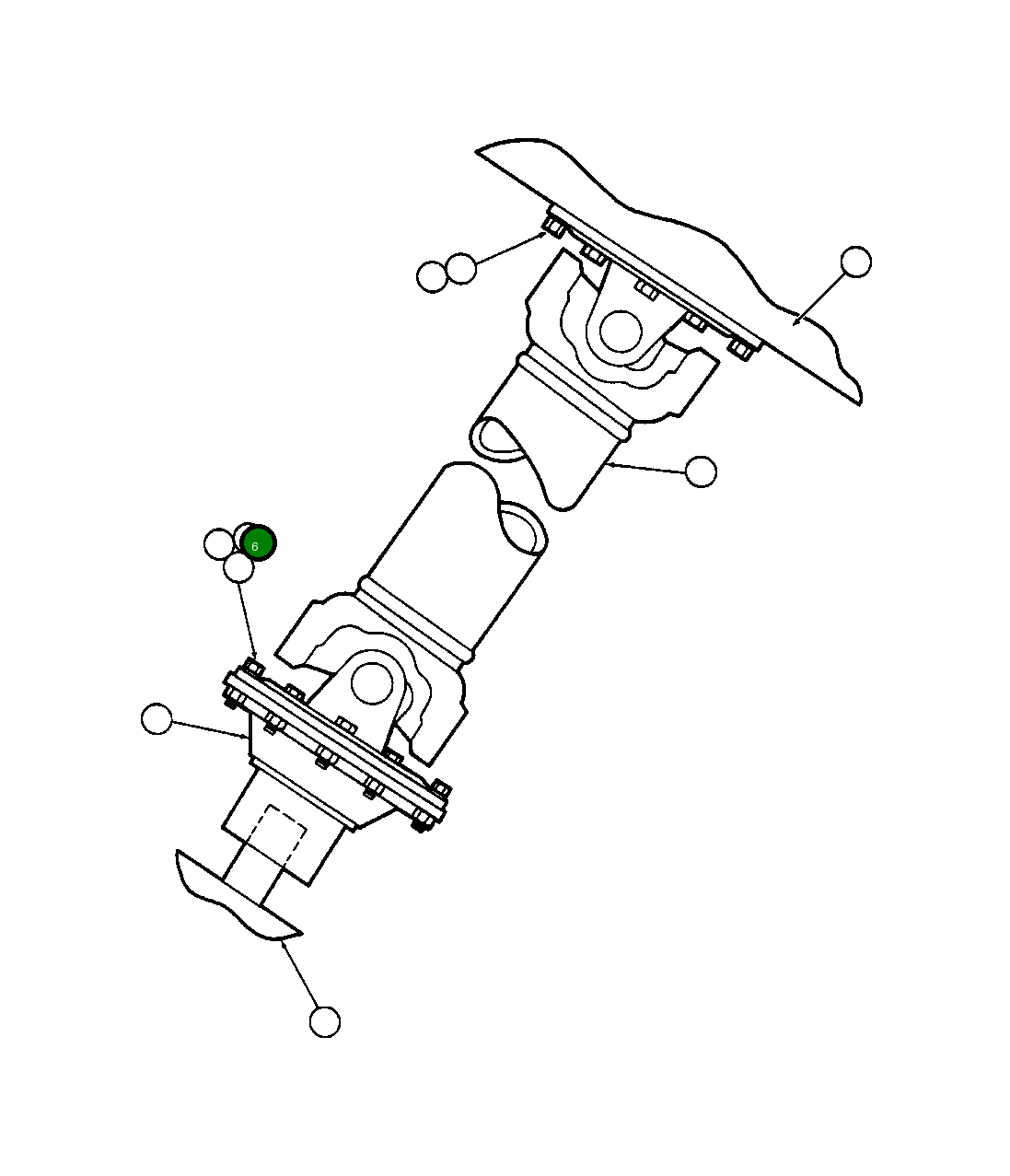 Гайка - 3/8" - 16NC WA0386 Komatsu