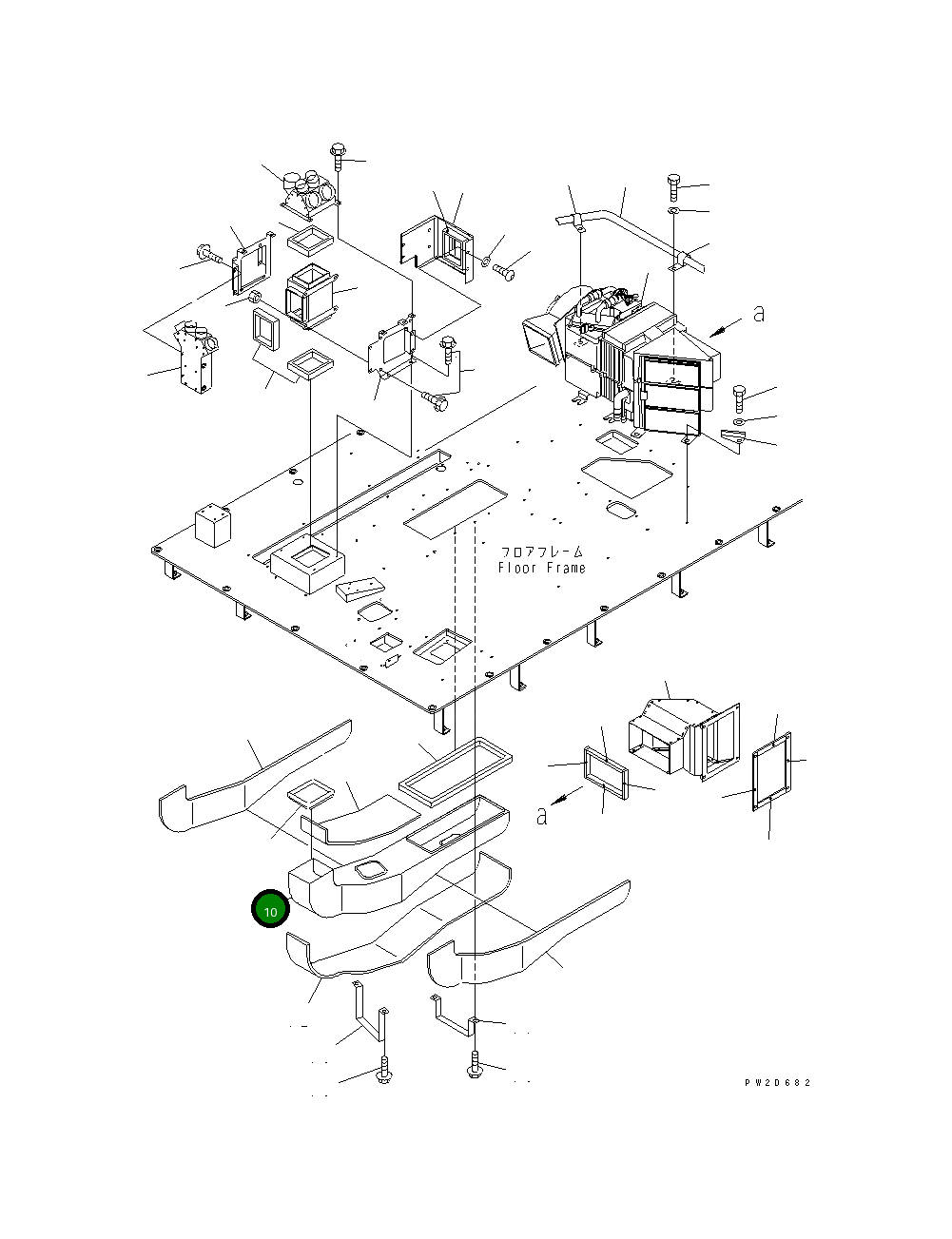 Воздуховод 56B-07-12160 Komatsu
