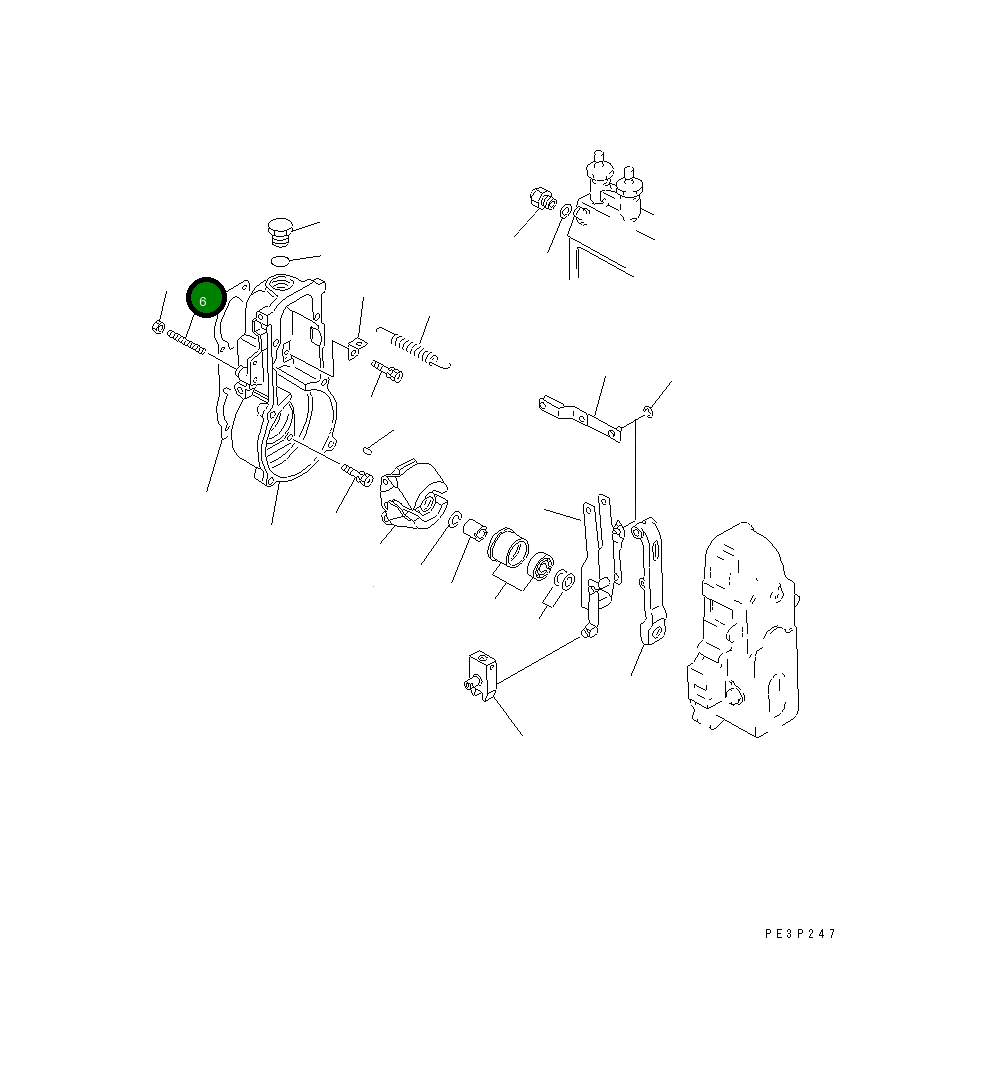 Винт DK154010-1100 Komatsu