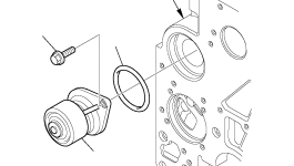Водяной насос EA504062854 Komatsu
