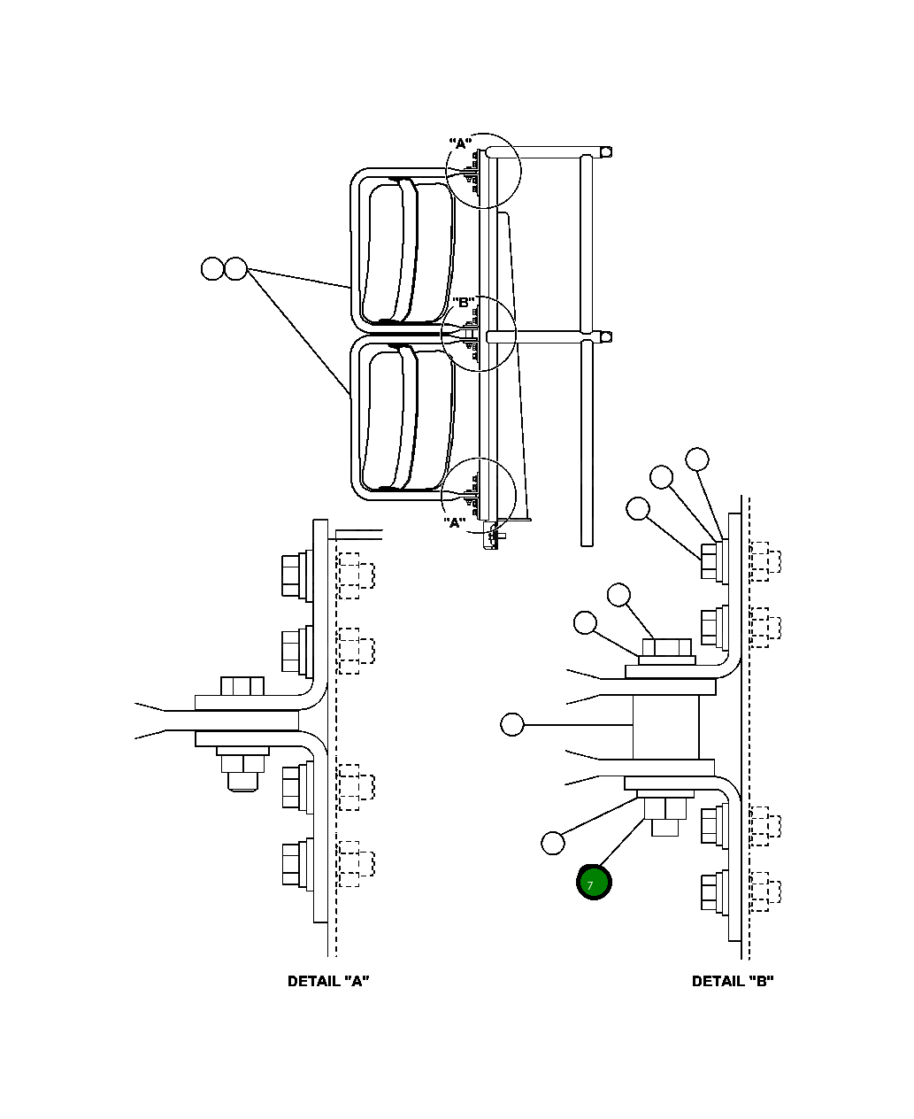 Гайка - M10 MM0719 Komatsu