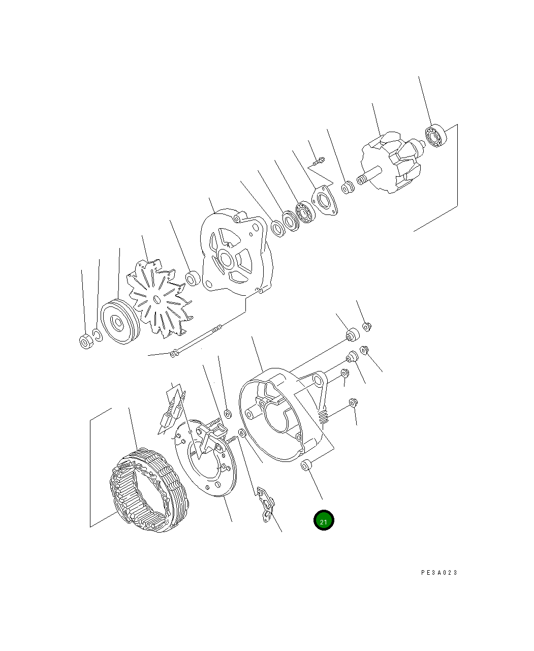 Втулка ND021541-0321 Komatsu