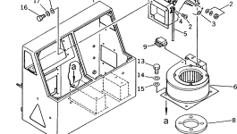 Воздуходувка 425-07-11980 Komatsu