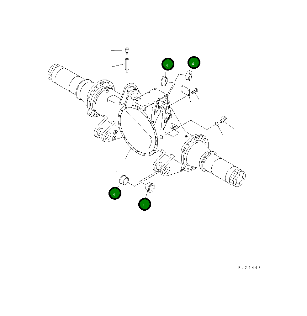 Втулка 566-52-6A210 Komatsu