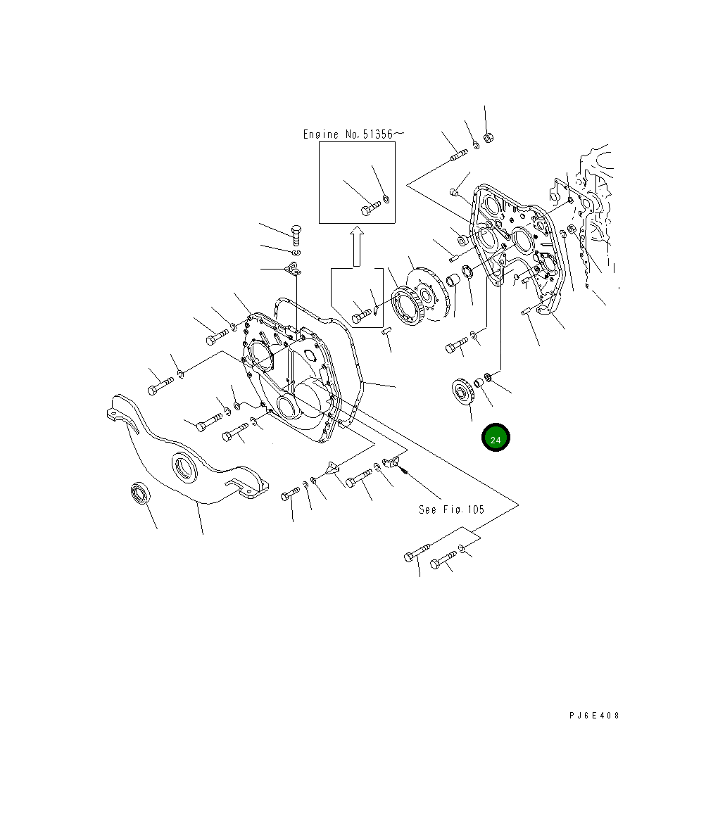 Втулка 6127-31-6221 Komatsu
