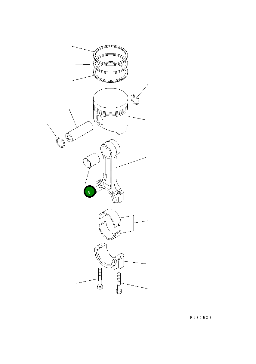 Втулка YM129350-23100 Komatsu
