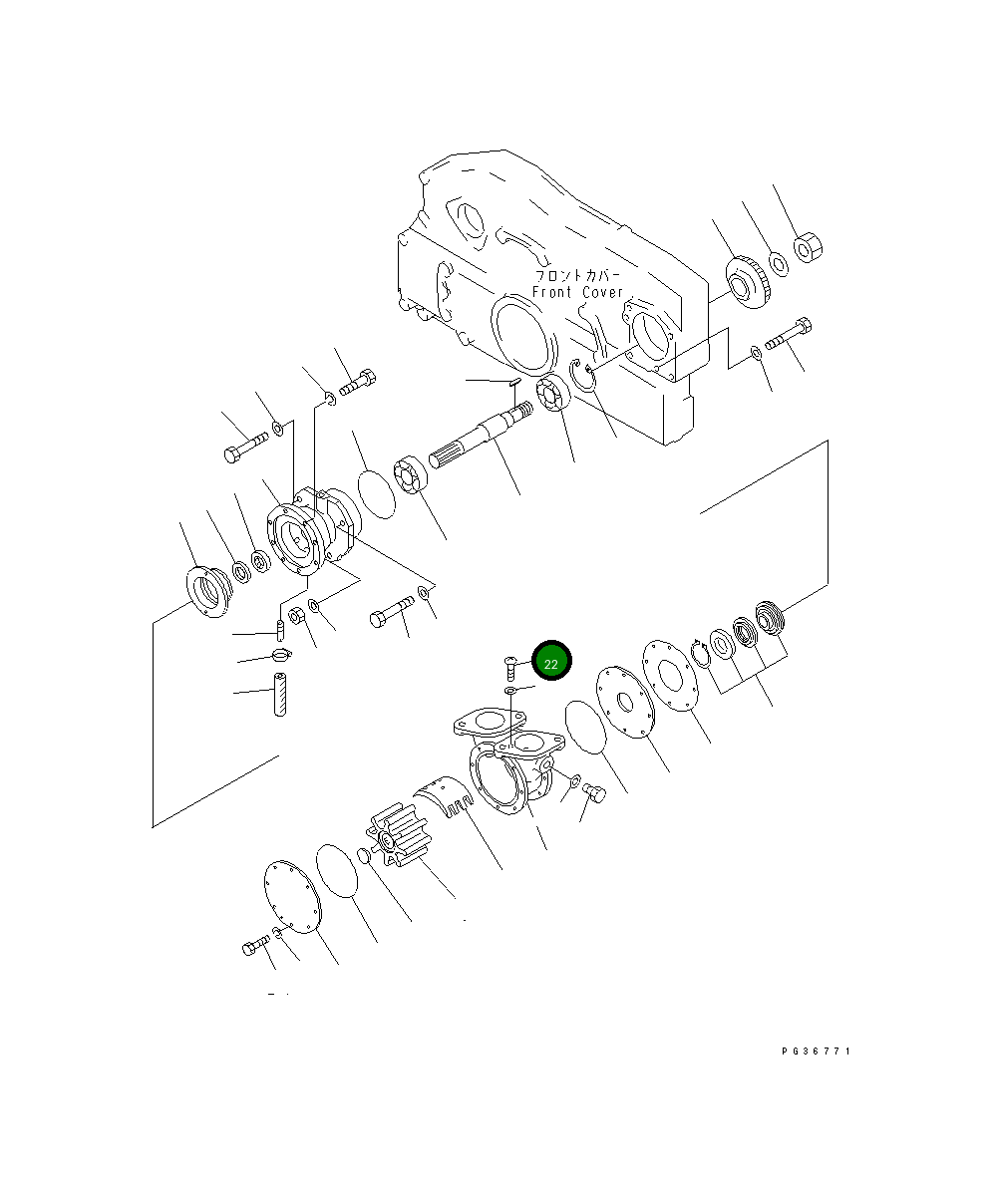 Винт KY00493-00050 Komatsu