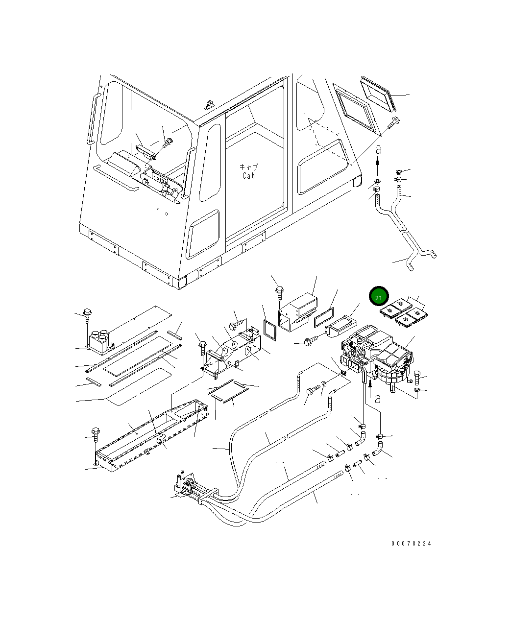 Воздуховод 567-07-76170 Komatsu