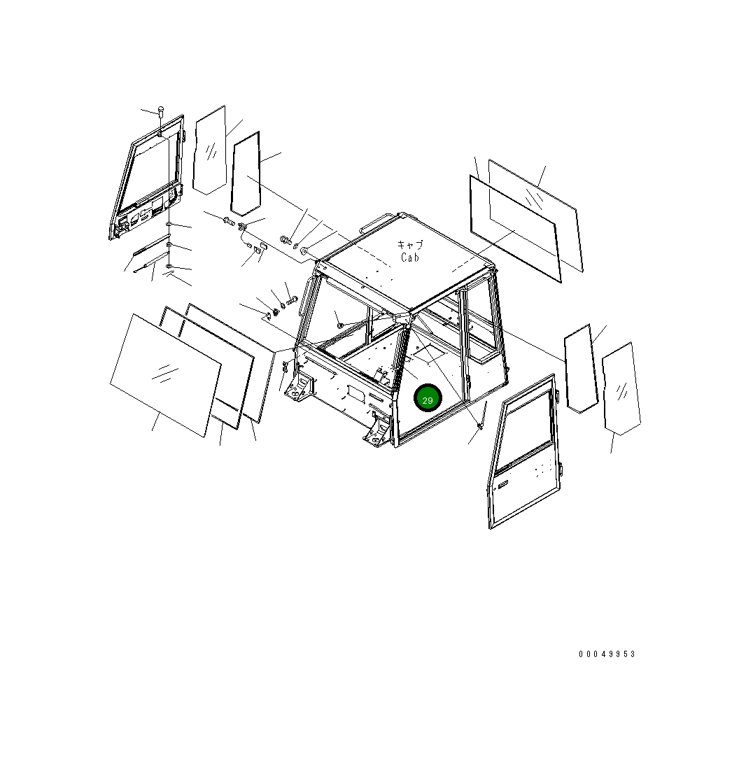 Воздуховод 56E-54-23462 Komatsu