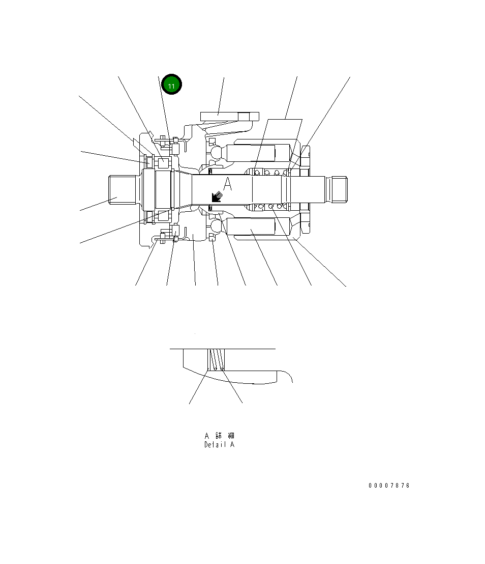 Вкладыш подшипника UC10206659411 Komatsu