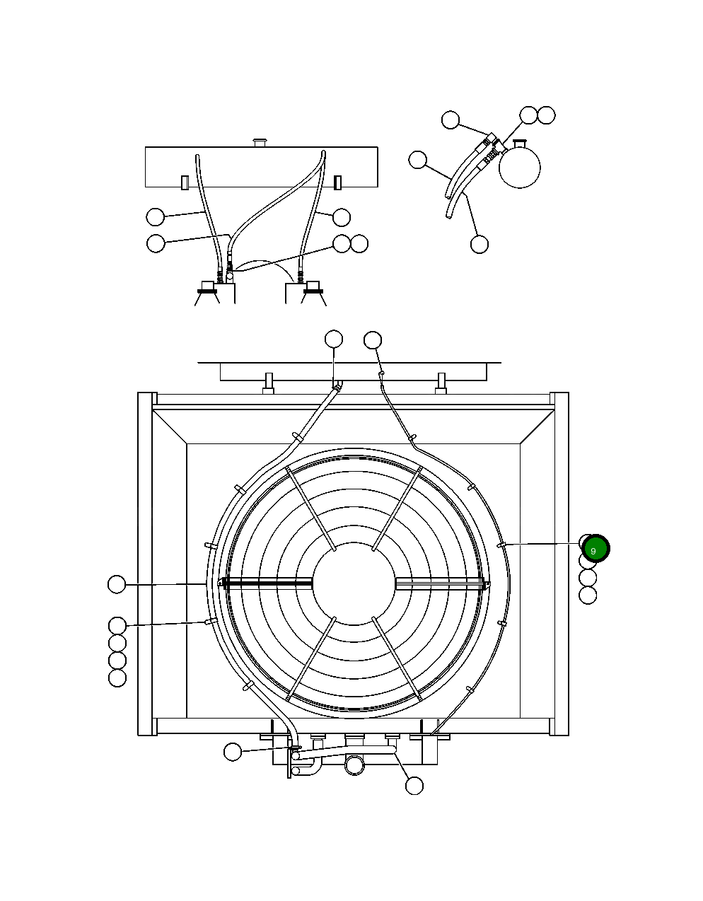 Гайка - 3/8" - 16NC TC1233 Komatsu