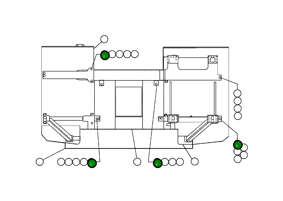 Винт с цилиндрической головкой - M20 X 2.50 X 70 MM0085 Komatsu