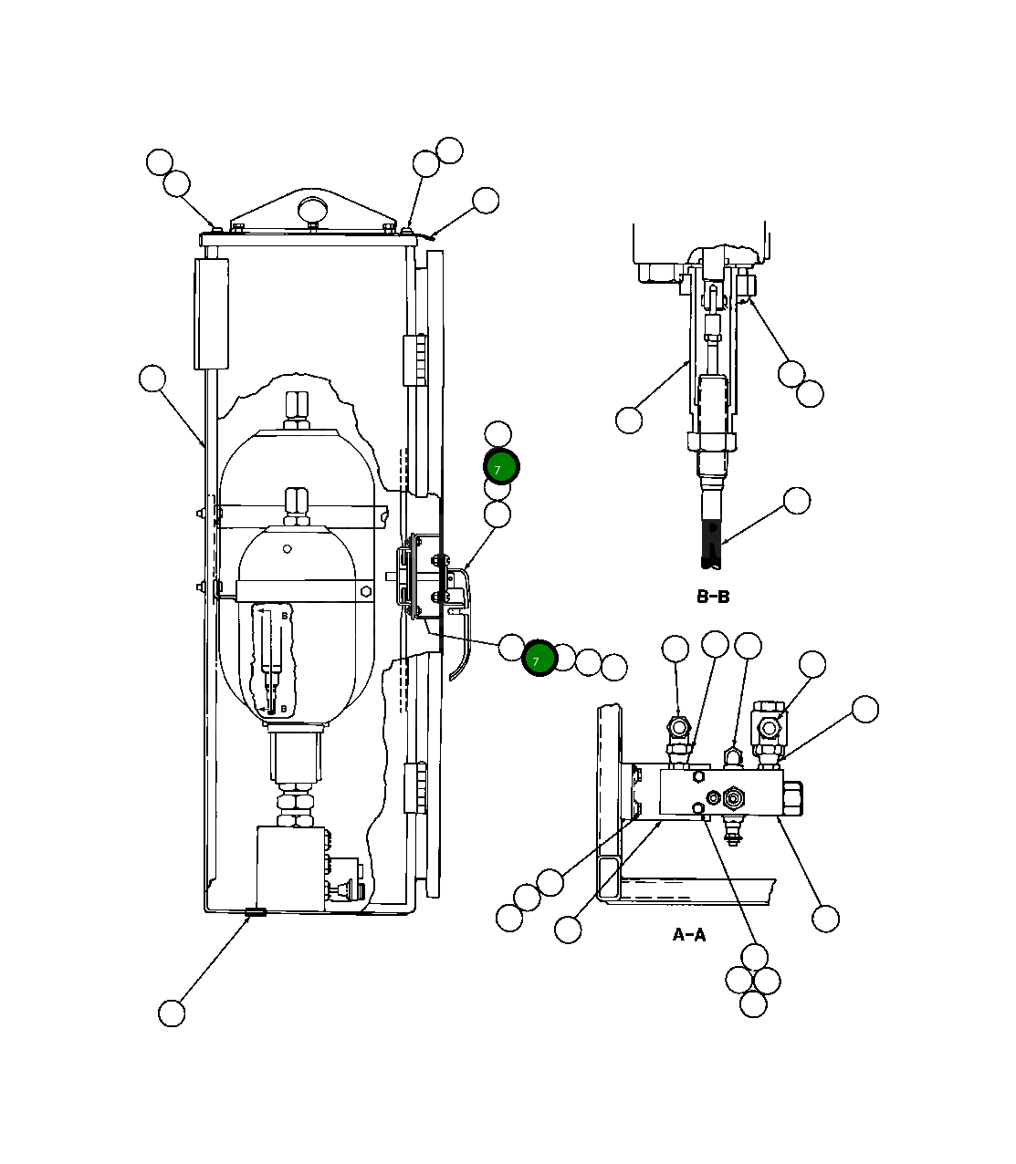 Гайка - #10 - 24NC SG3408 Komatsu