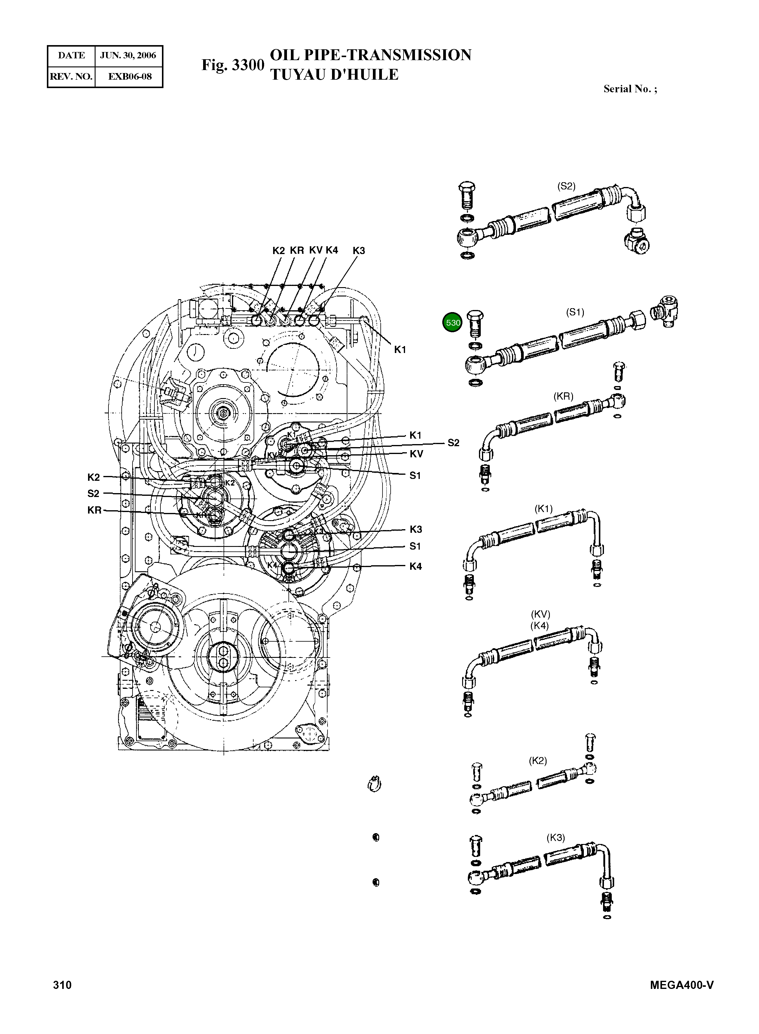 Винт K9000113 Komatsu