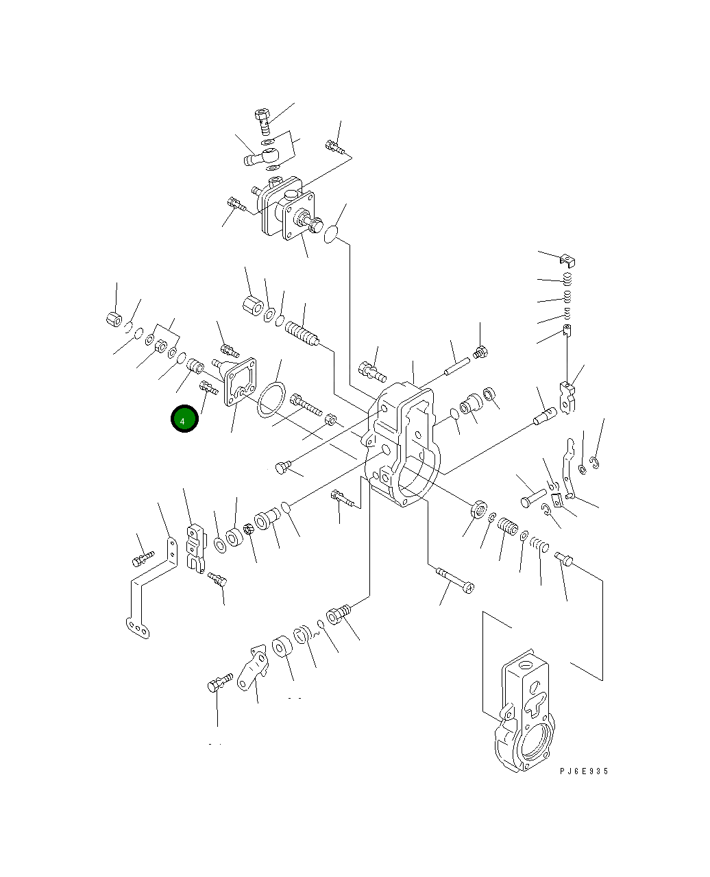 Втулка ND090944-0610 Komatsu