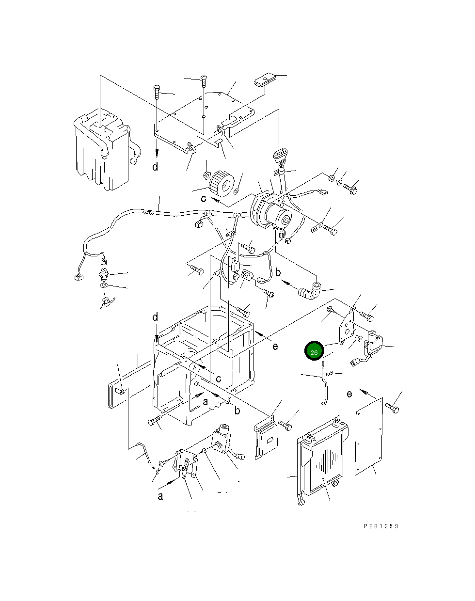 Втулка ND146625-1920 Komatsu