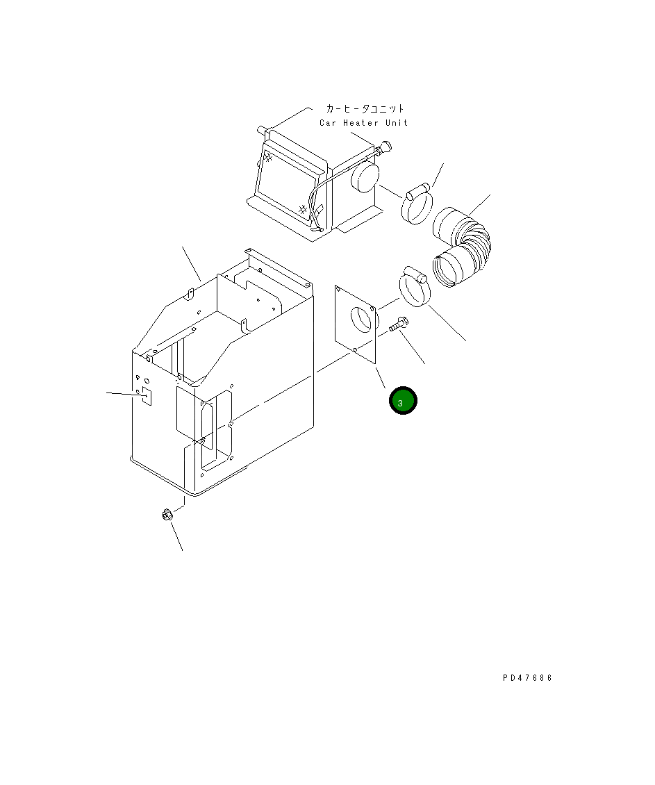 Воздуховод 416-942-2190 Komatsu