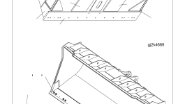Внутренний отвал 425-71-H2510 Komatsu