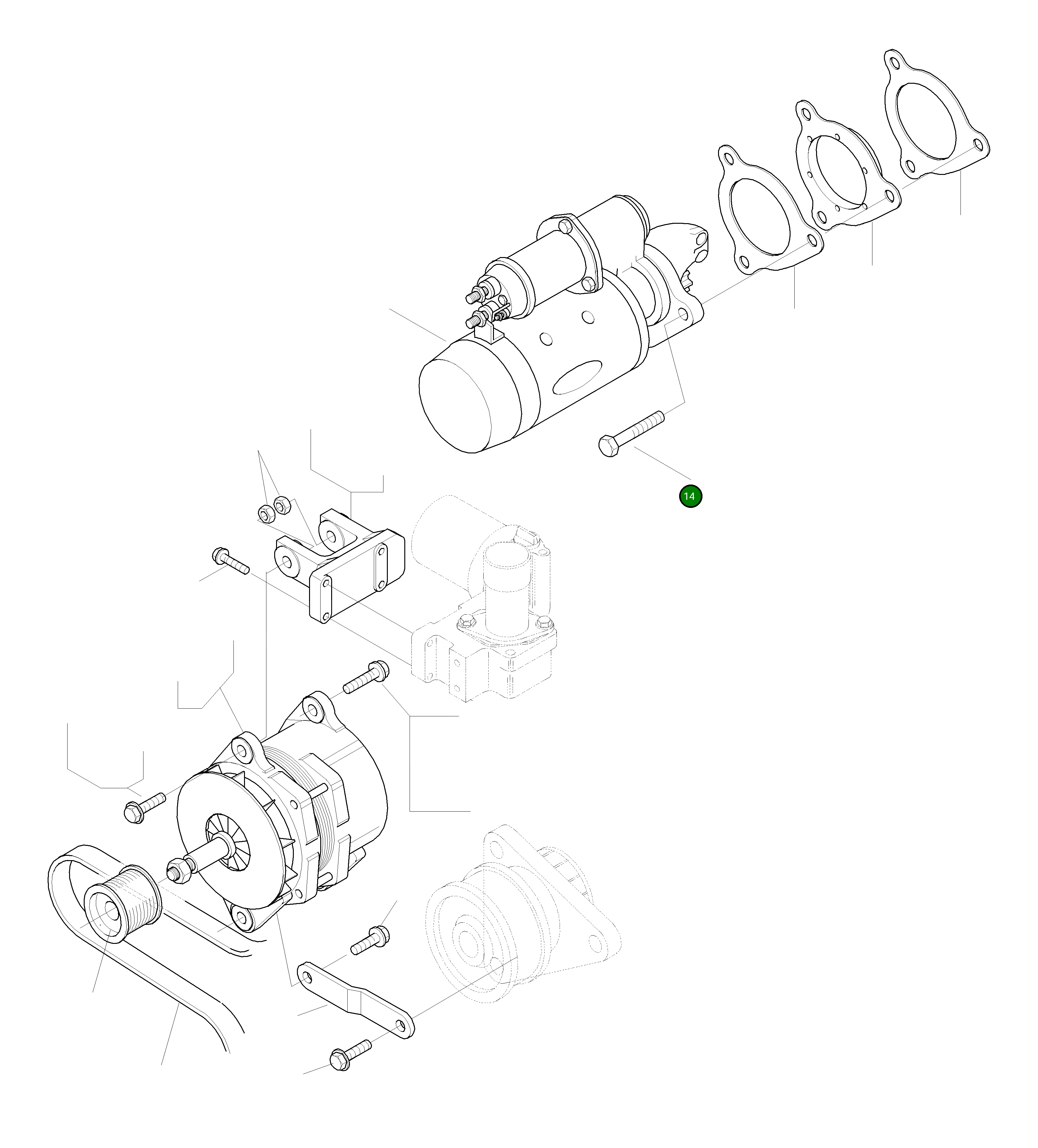 Винт CU3918567 Komatsu