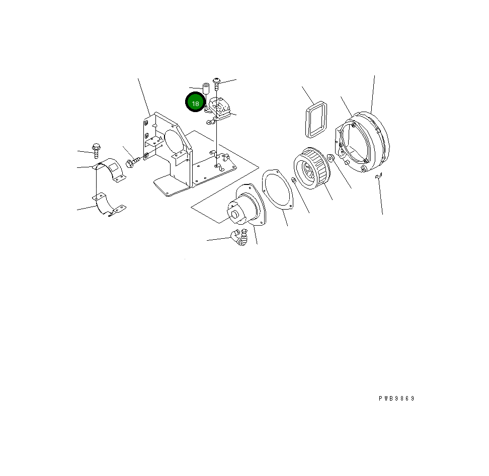 Втулка ND146625-0930 Komatsu