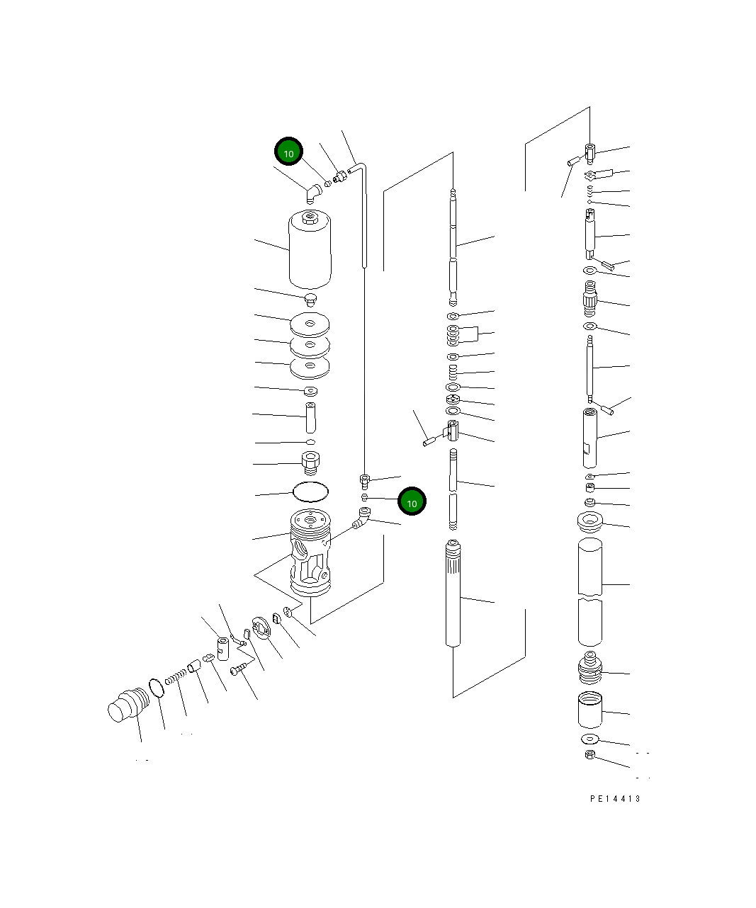 Втулка YU701765-4 Komatsu