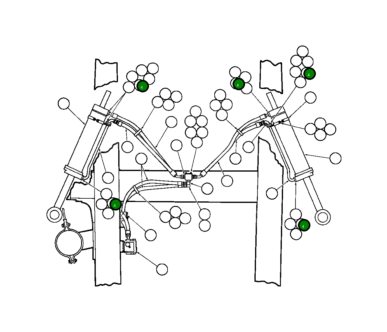 Винт с цилиндрической головкой - 3/8" - 16NC X 1 1/4" C1603 Komatsu