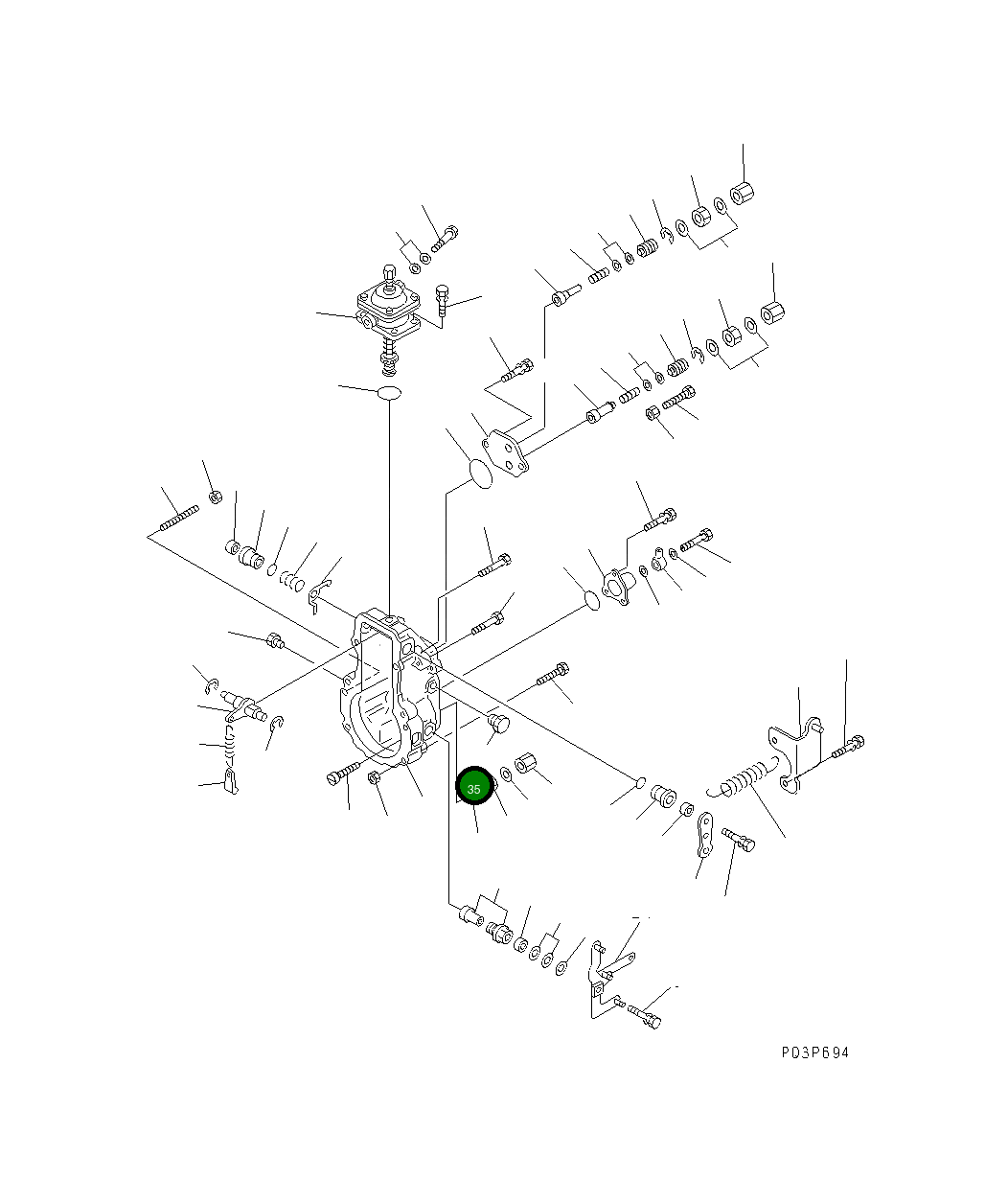 Втулка ND091016-0221 Komatsu