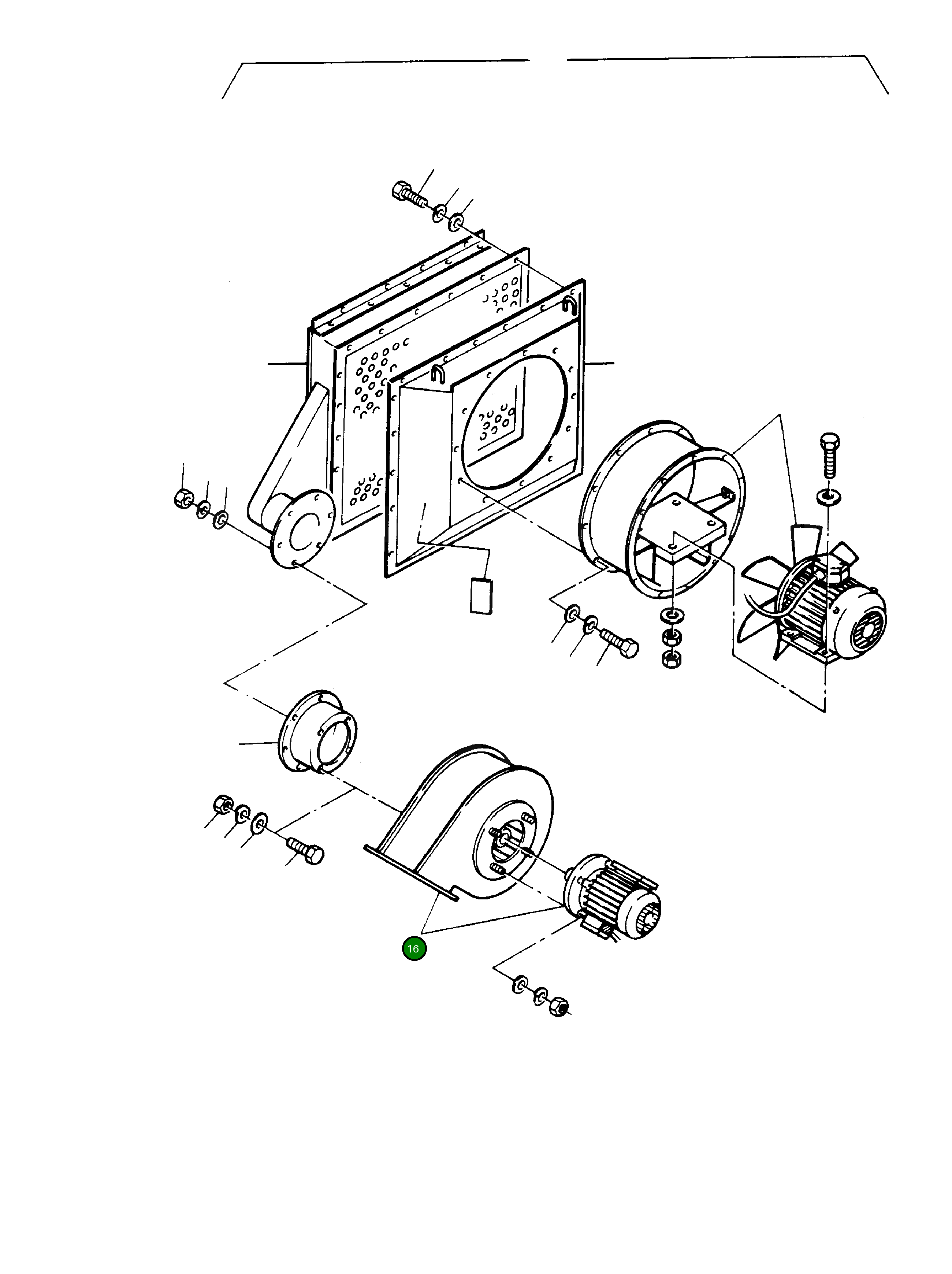 Воздуходувка с электродвигателем (110–190 В / 50 Гц) 696 408 73 Komatsu