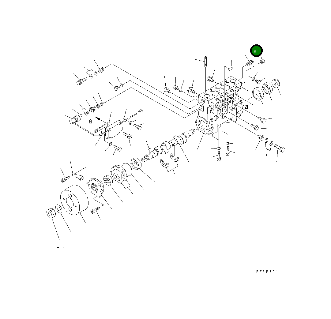 Втулка 6553-21-4240 Komatsu