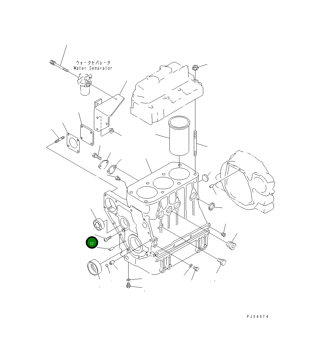 Винт YM26587-080102 Komatsu