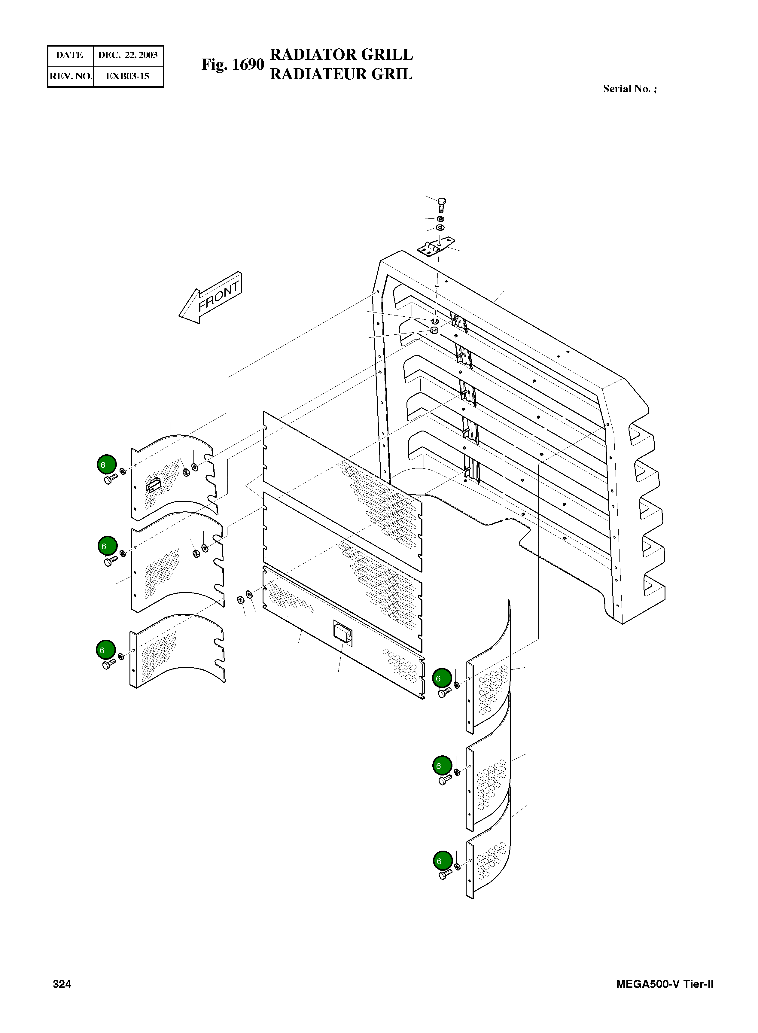Винт M8X1.75X20 S3407113 Komatsu