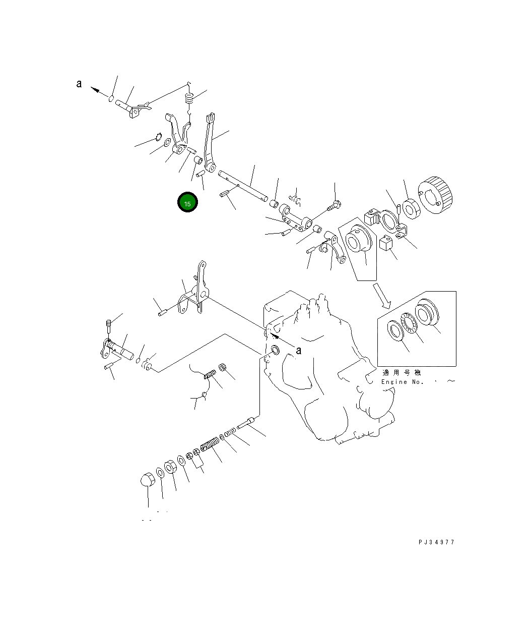 Втулка YM121450-66170 Komatsu