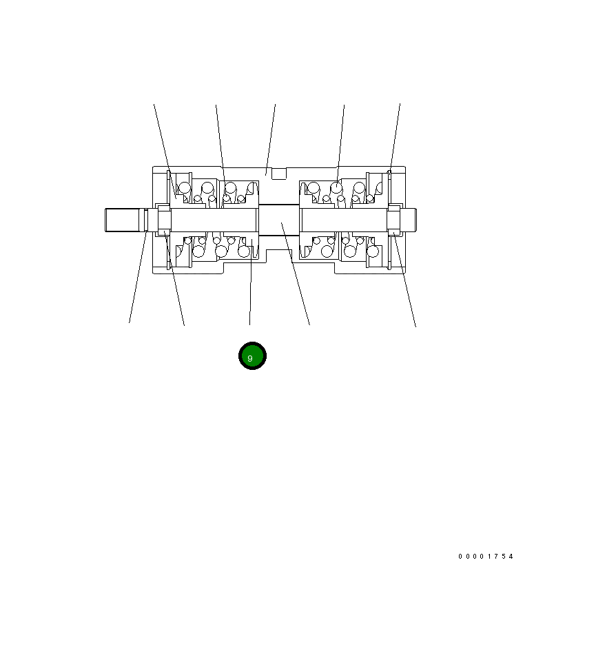 Втулка UC1709221167 Komatsu