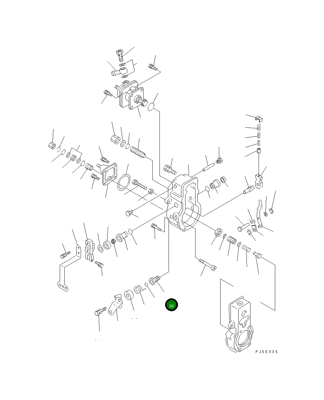 Втулка ND091016-0360 Komatsu