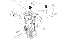 Водяной блок 6245-21-6110 Komatsu